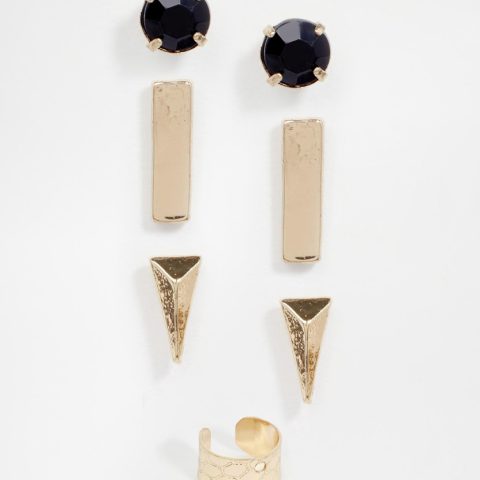 Shape Gold Earring