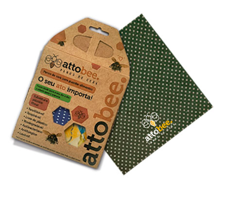 Pano De Cera De Abelha Embalagem Alimentos Ecológico Tamanho P 20cmx20cm