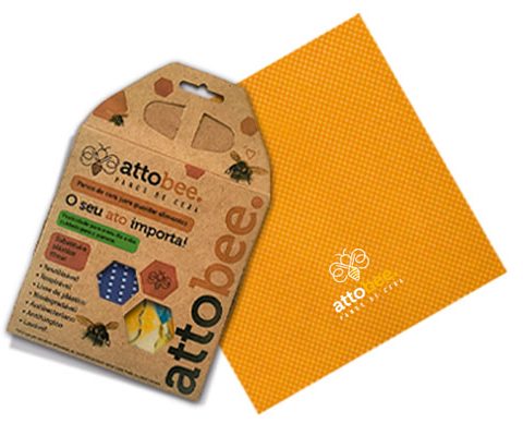 Pano De Cera De Abelha Embalagem Alimentos Ecológico Tamanho M 25cmx25cm