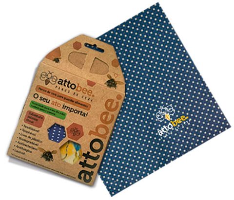 Pano De Cera De Abelha Embalagem Alimentos Ecológico Tamanho G 30cmx30cm